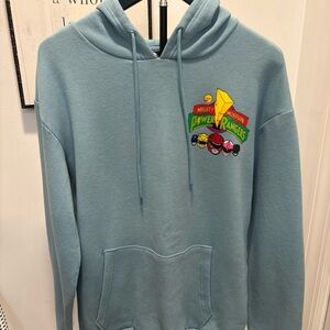 Mighty Morphing Power Rangers light blue Hoodie